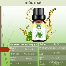 Tinh dầu húng quế nguyên chất xông phòng giải cảm chiết xuất từ cây lá thiên nhiên 100ml Skylen