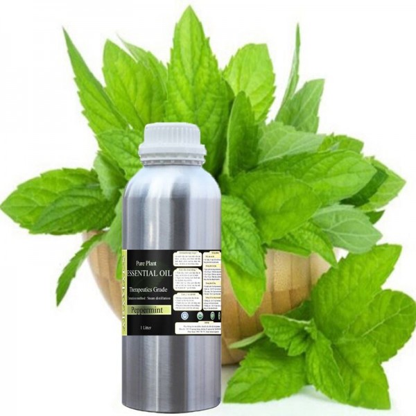 [HCM]Skylen Tinh Dầu Bạc Hà Chiết Xuất Thiên Nhiên Đuổi Muỗi Nguyên Chất Giảm Căng Thẳng  Giảm Đau 1000ml