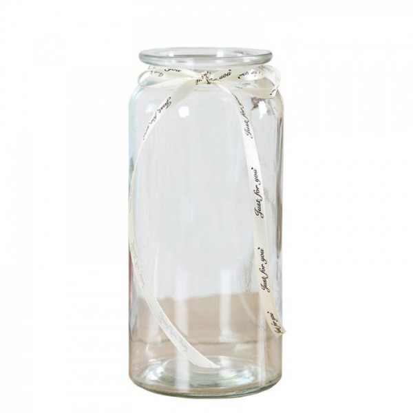 Bình hoa thủy tinh Lọ hoa pha phê cao cấp vintage sang trọng màu trong suốt cao 25cm