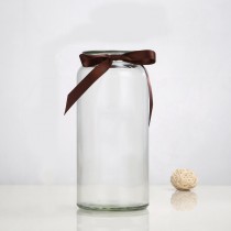 Bình hoa thủy tinh Lọ hoa pha phê cao cấp vintage sang trọng màu trong suốt cao 25cm