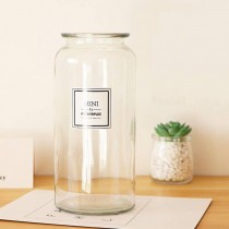 Bình hoa thủy tinh Lọ hoa pha phê cao cấp vintage sang trọng màu trong suốt cao 25cm