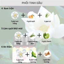[HCM]Tinh dầu hoa sen trắng mang đến một mùi thơm dìu dịu nhẹ nhàng thanh khiết mát trong 10ml
