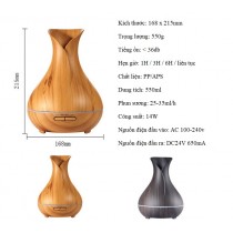 Máy xông khuếch tán tinh dầu hình hoa tulip tạo ẩm phun sương