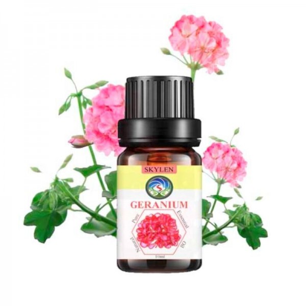 [HCM]Tinh dầu phong lữ nguyên chất Geranium mùi dễ chịu thơm phòng làm đẹp da Skylen 10ml