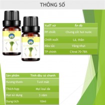 [HCM]Tinh dầu sả chanh hữu cơ nguyên chất 100% thiên nhiên khuếch tán đuổi muỗi và côn trùng 100ml